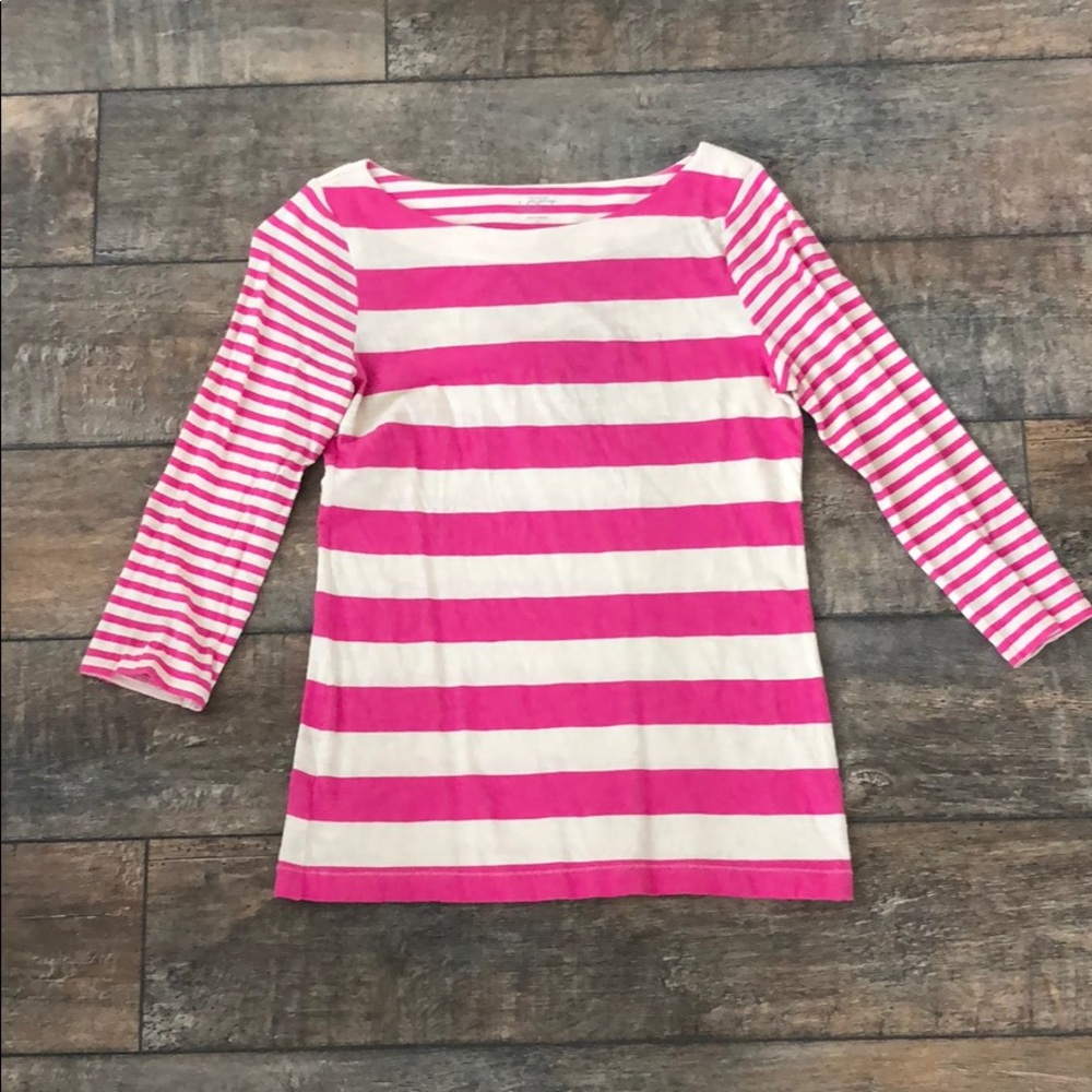 3/4 Sleeve Striped Top